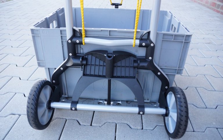 Wolfcraft TS 850 Offroad Sackkarre – Klappbar, 100 Kg Tragkraft, 18 Cm Profilräder