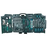 Brüder Mannesmann Haushalts-Werkzeugkoffer, 89-teilig - Universal-Werkzeugset mit Werkzeug aus Chrom-Vanadium-Stahl - inkl. Säge, Hammer, Zangen, Steckschlüssel, Umschaltknarre & Wasserwaage | M29085 Brüder Mannesmann Haushalts-Werkzeugkoffer, 89-teilig - Universal-Werkzeugset mit Werkzeug aus Chrom-Vanadium-Stahl - inkl. Säge, Hammer, Zangen, Steckschlüssel, Umschaltknarre & Wasserwaage | M29085